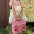 thumbnail image 3 of zhangmingg Stylish Woven Storage Suitcase with Secure Lid and Carrying Handle for Home Organization, 3 of 6