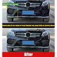 thumbnail image 3 of 1pair Front Bumper Knife Fog Lamp Trim Cover For Gle Gls Class W166 X166 2015-2019 Carbon Fiber, 3 of 5