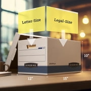Bankers Box Stor/File Medium-Duty - Letter/Legal, White 3 Pk