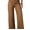 Chestnut, variant on DOKOTOO Women Wide Leg Jeans High Waisted Stretch Denim Flare Pants Vintage Blue High Rise Loose Fit Raw Hem Five Pocket Jeans US Size