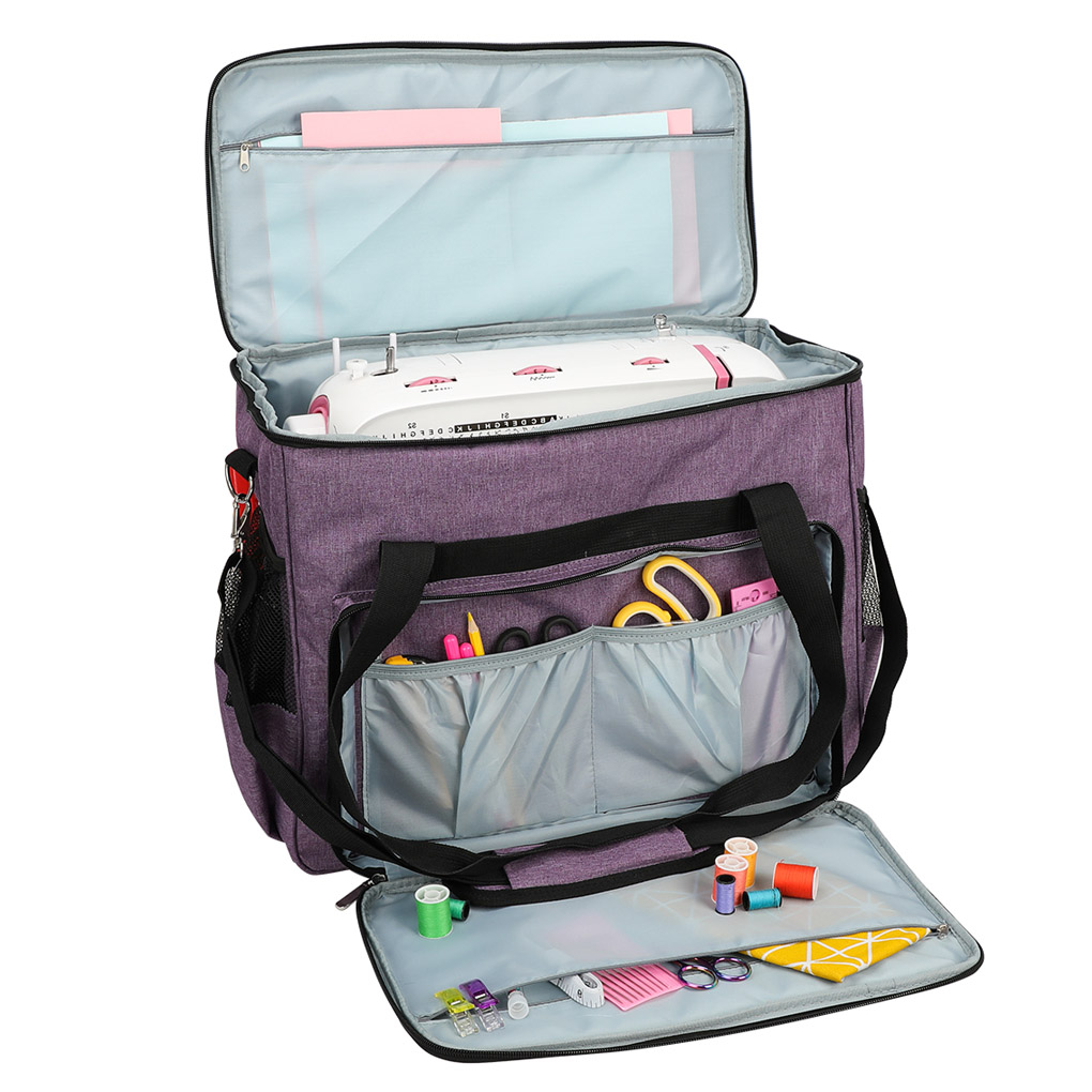 Sac De Transport Pour Machine à Coudre – Tissu Oxford Imperméable 46x23x32 Cm Avec Bandoulière