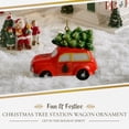 thumbnail image 2 of Spode Christmas Tree Station Wagon Ornament with 22k Gold Décor, Festive Holiday Décor, Vintage-Inspired Christmas Decoration, Handcrafted Earthenware, Classic Holiday Keepsake, 2 of 7