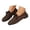Brown, variant on Casual Flat Shoes Pointed Toe Lace Up Comfortable On Walking Sneakers