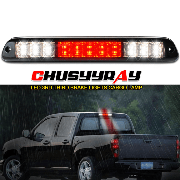 CHUSYYRAY For Chevy Colorado 2004-2012 LED High Mount 3rd Brake Light Cargo Lamp Black