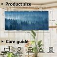 thumbnail image 3 of Misty Forest Mystical Kitchen Valances for Windows,Mountain Pine Fog Fantasy Fairy Valances Curtains Multilayer Polyester Drapes for Kitchen Bedroom 1 Pack 52X18 Inches, 3 of 6