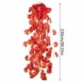 thumbnail image 3 of Artificial Maple Leaf Garland with LED Lights - Fall Harvest Decor for Home, Thanksgiving, and Parties, 3 of 7