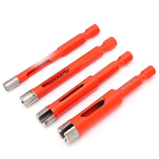 Sierra Perforadora De Diamante, Broca De Diamante Durable Resistente A La Humedad 4 Piezas Para Baldosas Vitrificadas Para Mármol Para Baldosas Totalmente Cerámicas Para Abrir ZAQW Marble Hole Opener