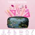 thumbnail image 4 of MUOOUM Pencil Case, Water Lily Lotus Large Capacity Pencil Pouch Stationery Pen Bag, 4 of 7
