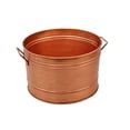 thumbnail image 1 of Benzara I305-HGM008 Galvanized Farmhouse Style Tub, Copper, 1 of 6