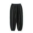 thumbnail image 4 of Cnuiaeg Leggings Pants for Girls & Boys - Lightweight Summer Cotton Blend Sports Pants,Color Black,Size 5-6 Years, 4 of 4