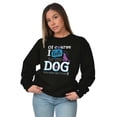 thumbnail image 5 of Of Course Talk My Dog Lover Pet Owner Women Crewneck Sweatshirt Brisco Brands S, 5 of 5