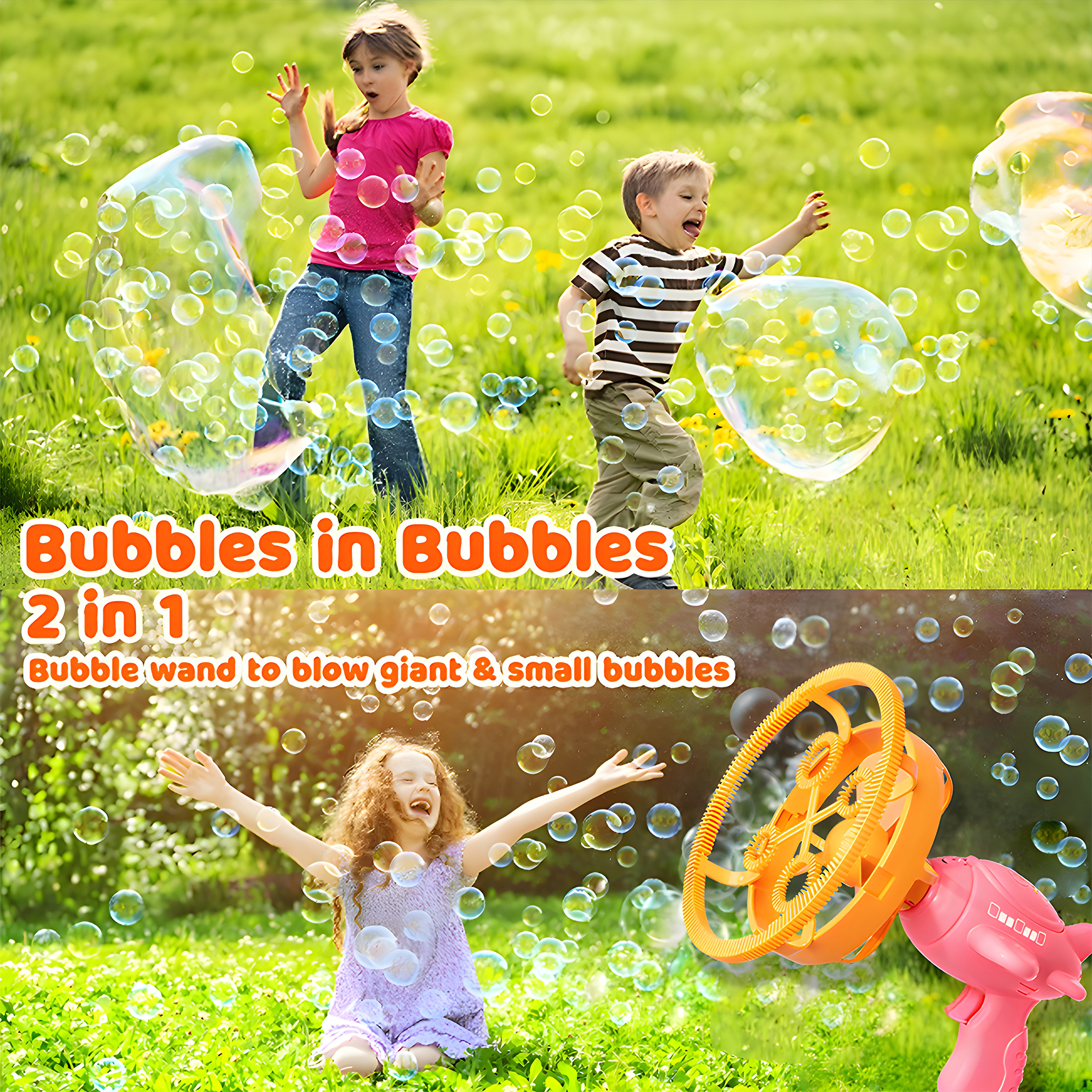 Airplane Bubble Machine Gun, Handheld Toy for Kids, Summer Outdoor Party Gift