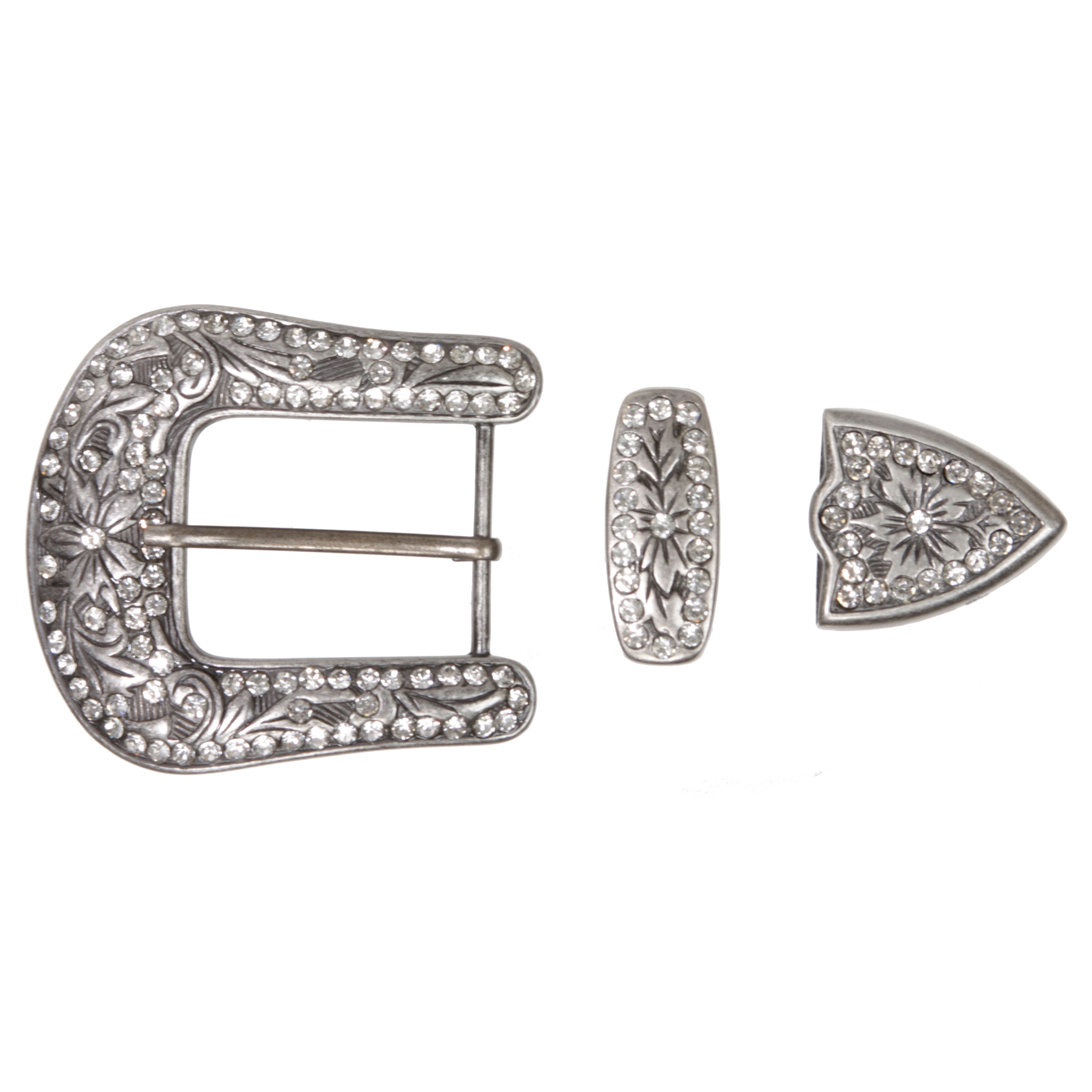 Western Rhinestone Belt Buckle Set for Replacement or  display picture 1