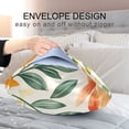 thumbnail image 4 of Yayeee Pillowcase King Size Set of 2 Satin Wrinkle Resistant Pillow Case, Orange Autumn Leaves, 4 of 7