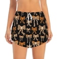 thumbnail image 2 of Goofa Ribbon bows with leopard Printed Women 2 in 1 Running Shorts,Quick Dry Athletic Workout Shorts,High Waisted Athletic Shorts with Liner Pockets-XX-Large, 2 of 7