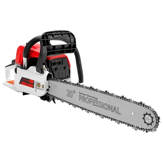Tronçonneuse à Essence avec Moteur 52 Cc de 20 Po à Barre, Tronçonneuse à Essence 2 Temps pour Ferme/jardin/ranch/bois de Chauffage
