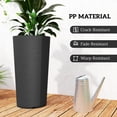 thumbnail image 5 of Outsunny 29 Inch Outdoor Planter, Weather and UV Resistant Stackable Large Planters, Black, 5 of 9