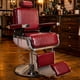 thumbnail image 2 of Sillon Premium Barberia Nanofort Silla Reclinable Giro 360 Neumatica Vino, 2 of 7