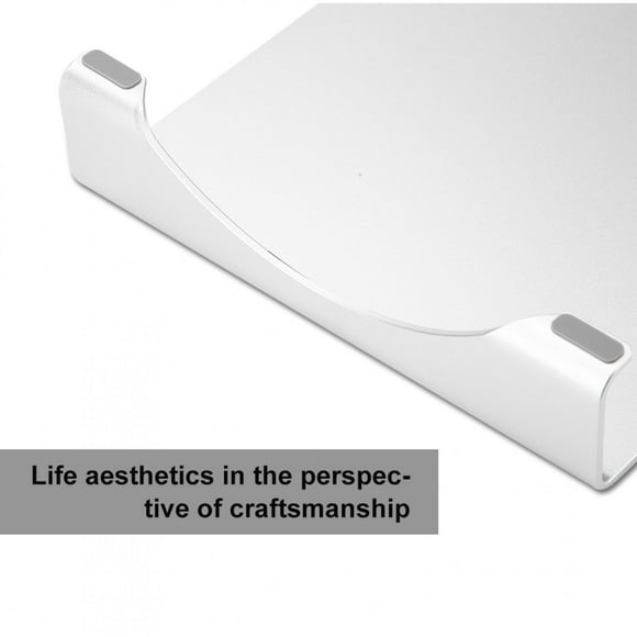 FLAMEEN Silver Monitor Stand Organizer, Monitor Riser Stand, For Computer Monitor Notebook