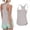*Gray, variant on ClodeEU Women's Summer Round Neck Racerback Yoga Tank Top with Pleated ,Solid Color Casual Athletic Tank Gray,Womens Plus M