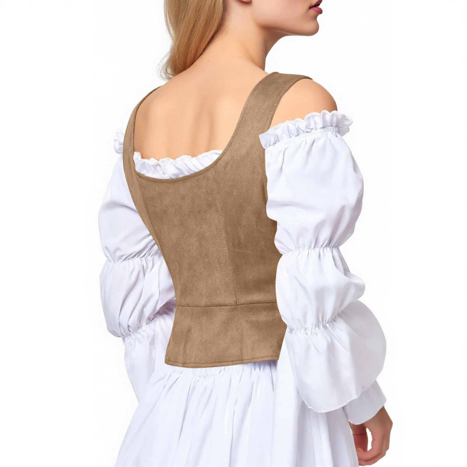 Corset Ceinture Femme – Style Gothique Vintage – Fermeture Avant à Lacets – En Coton Léger – Pour Robe, Soirée, Cosplay, Mariage