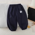 thumbnail image 2 of Tranfacy Boys and Girls 0-5 Years Fall Pants Small Print Elastic Waist Sports Casual Sweatpants Trousers, 2 of 4