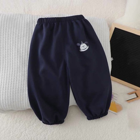 LvhaoGJOB Kids' Comfortable Fit Sweatpants with Elastic Waist and Multi-Pocket