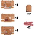 thumbnail image 5 of Cajas de Galletas Navideñas NQ con Ventana Transparente 12 Paquetes de Papel Kraft, 5 of 5