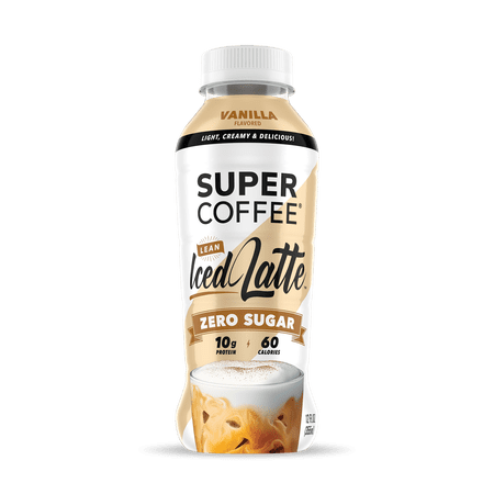 Super Coffee Vanilla Latte, Protein Coffee, 12 fl oz Bottle