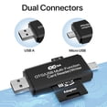 thumbnail image 2 of Adaptador Micro USB OTG a USB 2.0; Lector de Tarjetas SD/Micro SD con Conector USB Macho y Micro USB Macho Estándar para Smartphones/Tablets con Función OTG, 2 of 5