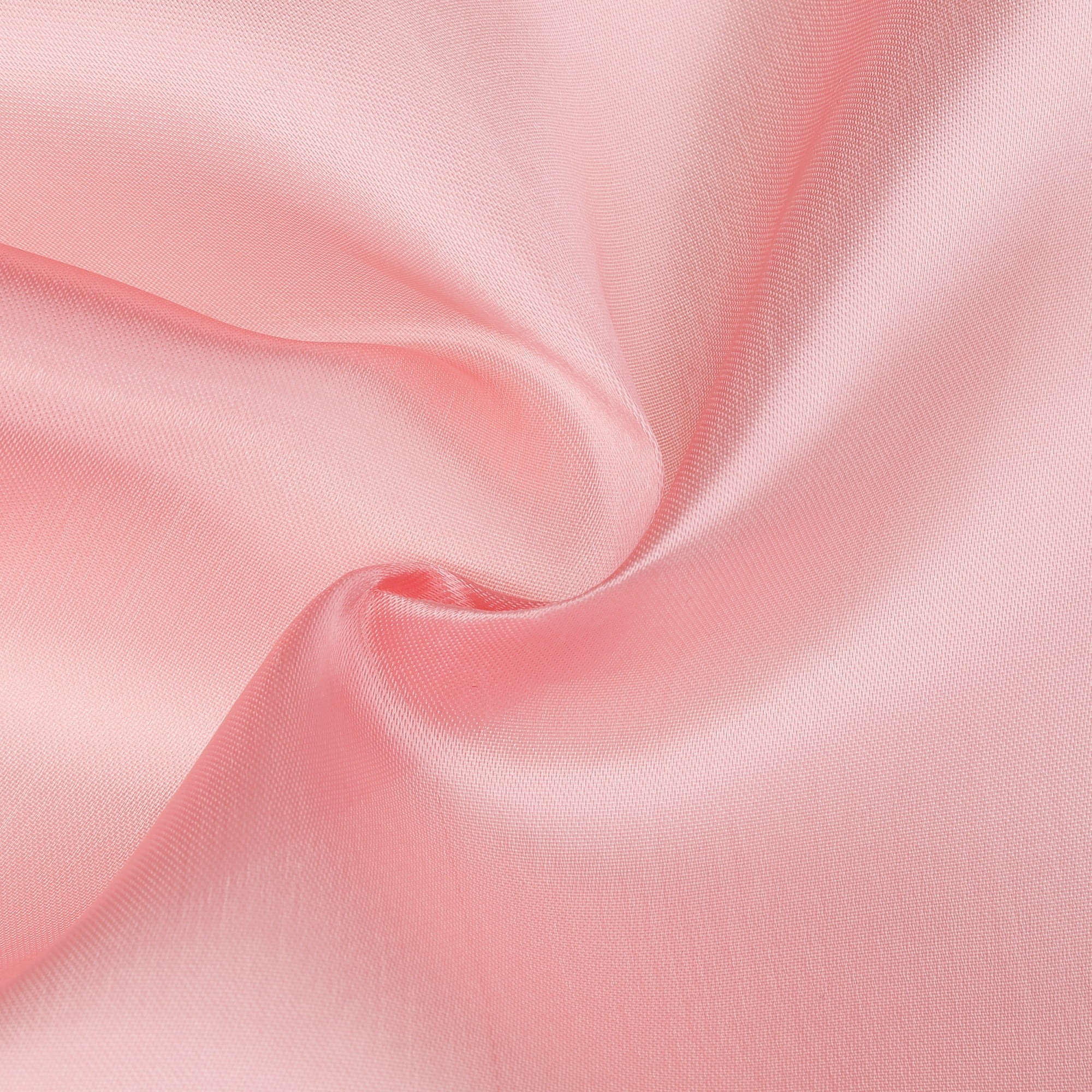 Unique Bargains Satin Silk Polyester Table Runners for Wedding Parties (10 Count) Pink 12"x108"