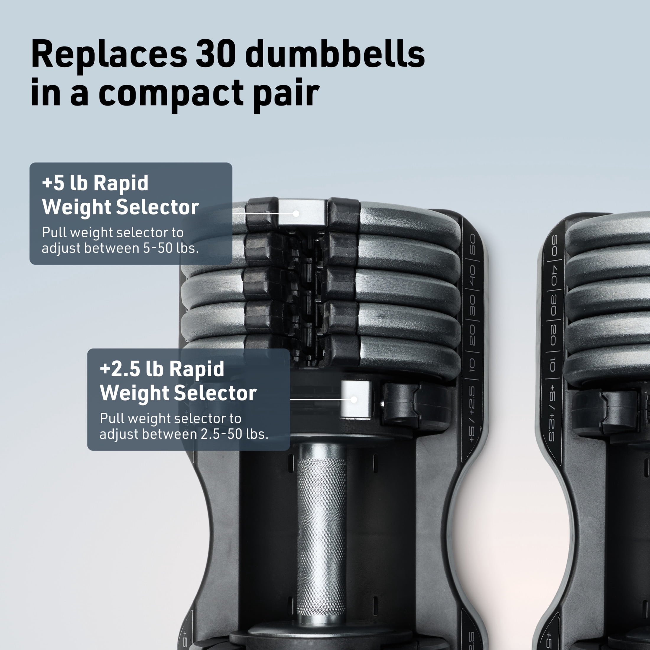 NordicTrack Single 55 lb Select-A-Weight Dumbbell