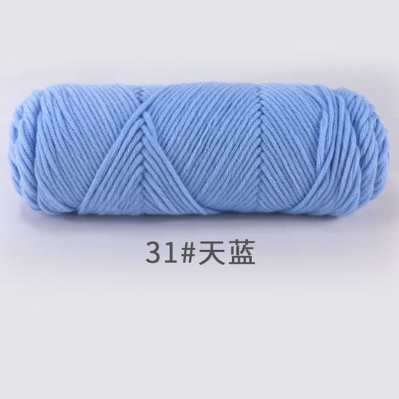Nvzi 1 Piece 100g Light Blue Cotton Yarn,Soft Yarn for Crocheting,Yarn for Crafts,High-Quality Yarn Ideal for DIY Handicrafts, Durable Yarn–Perfect for Daily Handcrafting Needs