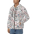 thumbnail image 3 of Kdxio Christmas Elements Print Men Hoodies Casual Hoodies for Men with Zip Pockets Full Zip Long Sleeve Sweatshirt Sports Hooded Jacket-3X-Large, 3 of 5