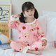 thumbnail image 1 of Conjunto de Pijama de franela para niños y niñas, bonito conjunto de invierno con dibujos animados, ropa cálida para el hogar y Navidad, 1 of 4