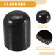 thumbnail image 5 of 1 tapón de extremo de manguera de vacío de admisión de tapa de refrigerante de silicona universal de 38 mm y 1,50 pulgadas de diámetro interior - Coche para puerto de agua de vacío de derivación del calentador de refrigerante - Silicona negra Unique Bargains Tapa de manguera de silicona, 5 of 6