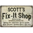 thumbnail image 1 of SCOTT'S Fix-It Shop Sign Grandpa Dad Wall Decor 16 x 24 Matte Finish Metal 116240006035, 1 of 1