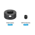 thumbnail image 3 of Uxcell Shaft Collar, 0.3 Inch Bore Carbon Steel Set Screw Style Clamping Collars Black 6 Pcs, 3 of 4