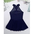 thumbnail image 7 of Aislor Kids Girls' Halter-neck Shiny Rhinestone Gymnastic Leotard Dress 8-16, 7 of 7