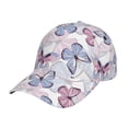 thumbnail image 2 of Baseball Cap, Butterflies In Pastel Trucker Hats Women Dad Hat For Workouts - Baseball Hat Adjustable Size, 2 of 2