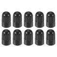 thumbnail image 1 of Unique Bargains 10 tapones universales para válvula de neumático para coches, SUV, bicicletas, camiones, motocicletas, 12 mm, plástico, color negro, 1 of 1
