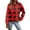 Red, variant on Christmas Plaid Printed Sweatshirts for Women Trendy Round Neck Long Sleeve Drop Shoulder Pullover Tops Ladies Casual Work Stylish Outfits Xmas Holiday Clothes Red XL