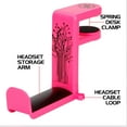 thumbnail image 3 of ENHANCE PC Gaming Headphone Holder Headset Hanger Mount - Headphones Stand with Adjustable 360 Rotating Arm , Under Desk Clamp On Design , Universal Fit , & Built In Cable Clip Organizer - Pink, 3 of 9