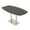Asian Night w/Silver Base, variant on Arc Boat Bistro Height Meeting Table Double Metal Base 46x84 Bar Table