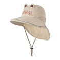 thumbnail image 3 of Krdevn Kids Capybara Print Sun Hat, Wide Brim Neck Flap UPF 50+ Hat Size:3-10 Years, 3 of 5
