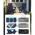 thumbnail image 5 of SERWALL Modern Outdoor Rocking Chairs Set of 2, All Weather Adirondack Rocker for Porch, Backyard, Garden, Blue, 5 of 9