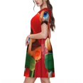 thumbnail image 2 of Sigee Mario Cm for Women's Short Sleeve Dress Relaxed Fit Dress with Pockets, 2 of 7