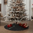 thumbnail image 6 of Kll Black Marble Texture Abstract Christmas Tree Skirt 36",Party Decorations Farmhouse For Christmas Decorations Holiday Party, 6 of 8