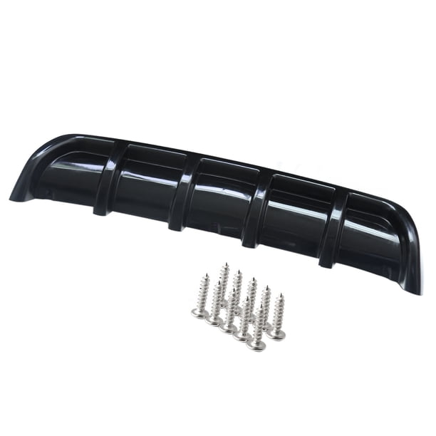 Labio parachoques trasero Difusor de labios de parachoques trasero universal para automóvil 6 aletas Tomshoo Labio parachoques trasero