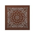 thumbnail image 2 of Bandanna Co Paisley, Cocoa, 22" x 22" (2nd), 2 of 2